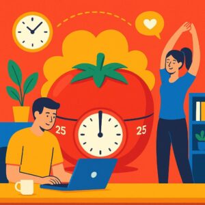 Cómo organizar descansos Pomodoro para no quemarte trabajando en casa