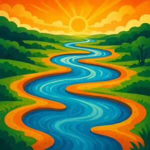 Por qué algunos ríos cambian de curso: meandros y crecidas en claro