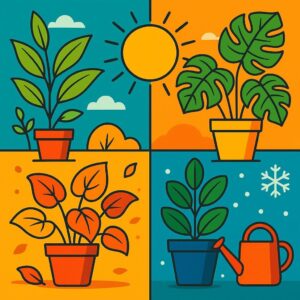 Calendario de abonado para plantas de interior según luz y estación