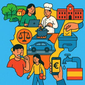 Competencias autonómicas en España con ejemplos de tu día a día