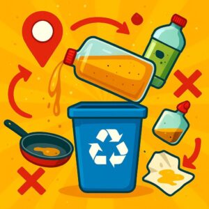 Reciclar aceite de cocina usado: dónde llevarlo y qué errores evitar