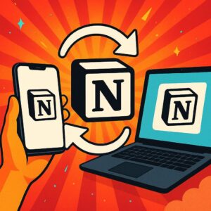 Notion en el móvil y el ordenador: sincronizar sin perder nada