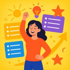 Cómo mantener motivación con metas pequeñas: método de 3 listas y cero apps